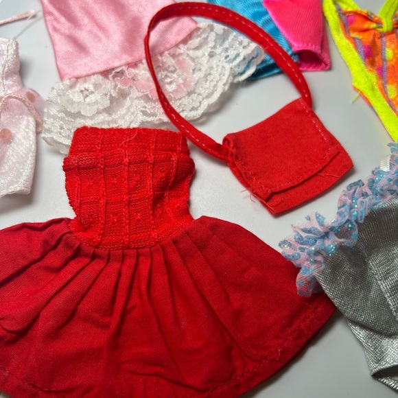 Vintage Mattel Barbie Clothes Mixed Lot Sweetheart Dress, Red Purse, - Picture 5 of 5